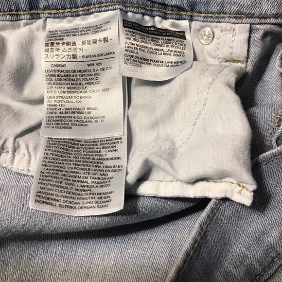 Levi’s Mid-Rise Denim Jean Shorts Cutoffs Sz30 - Picture 5 of 7